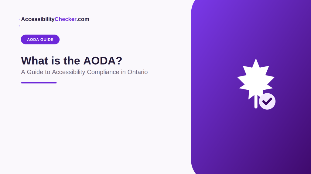What is the AODA? A Guide to Accessibility Compliance in Ontario