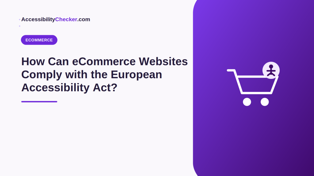 EAA compliance for ecommerce