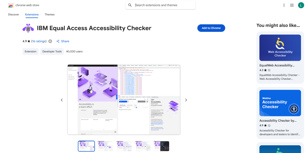 IBM Equal Access Accessibility Checker