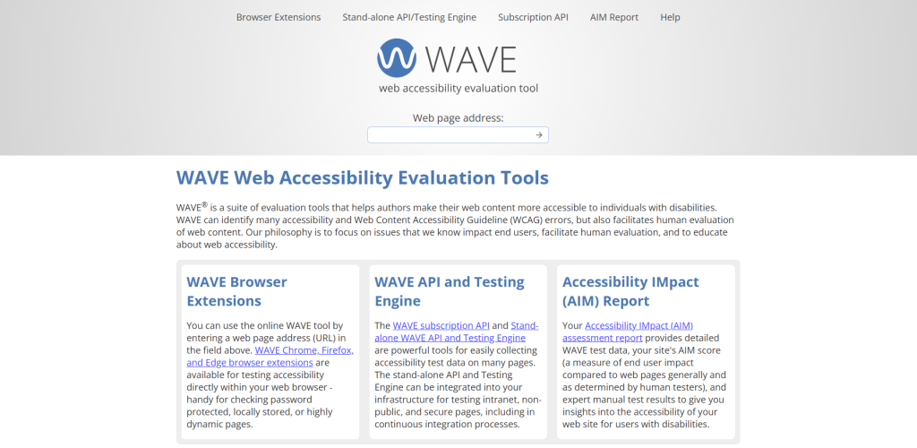 WAVE by WebAIM