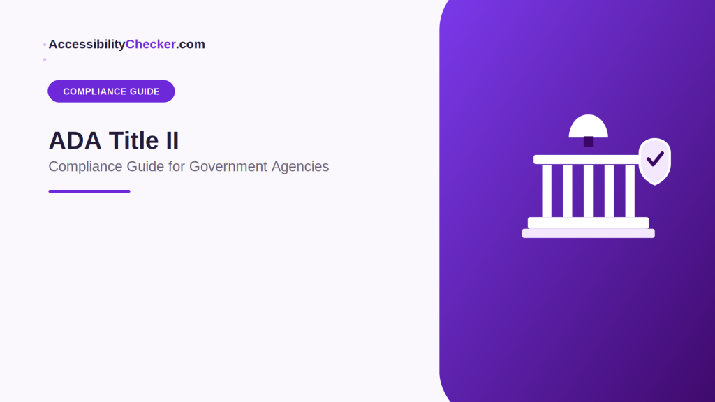 ADA Title II compliance