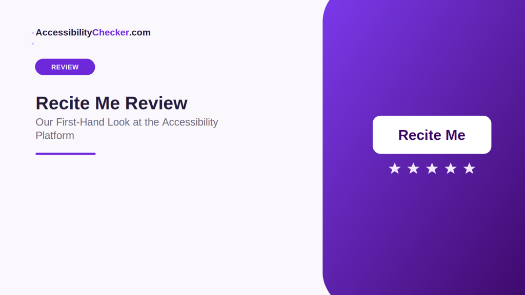 Recite Me Review