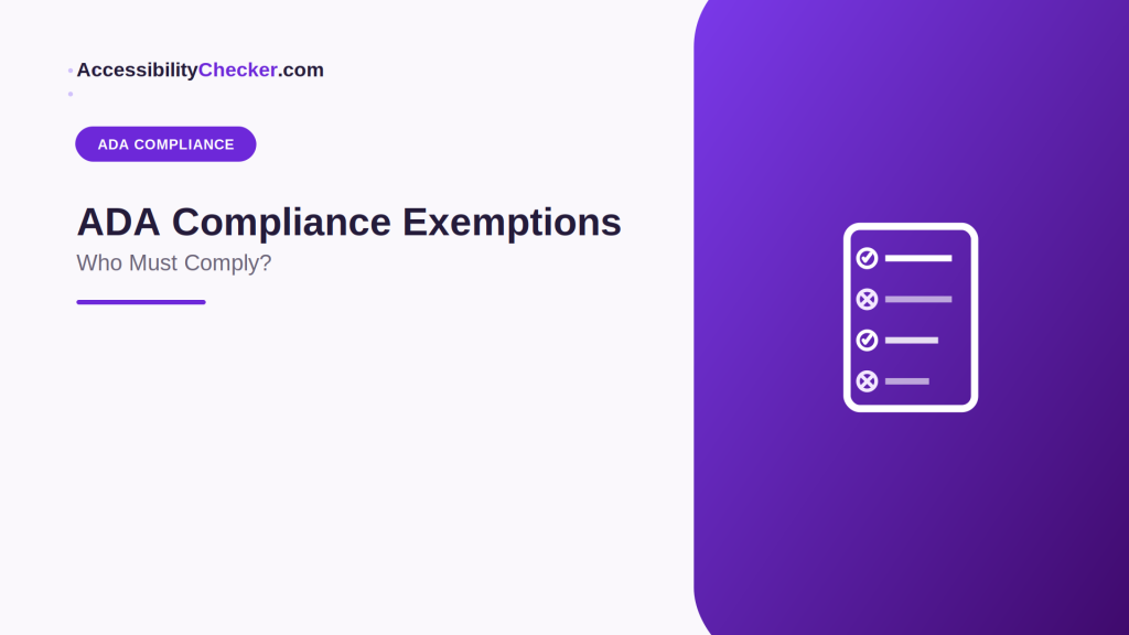 ada compliance exemptions
